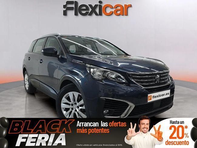 Usado Peugeot 5008 Active 130 CV (95 kW) 2019 Azul Monovolumen
