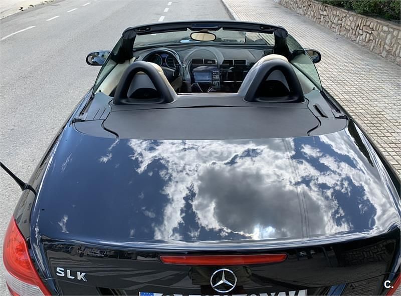 Usado Mercedes SLK200 163 CV (119 kW) 2004 Negro Descapotable
