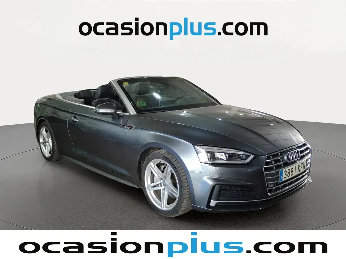 Usado Audi A5 Cabriolet S-Line 190 CV (139 kW) 2017 Gris Descapotable