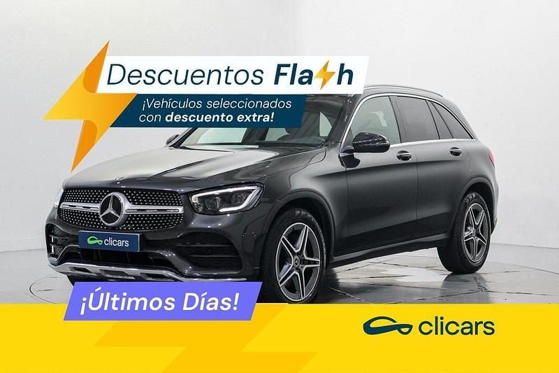Gris Usado 2021 Mercedes GLC300 SUV | 39.390 € (Precio justo) - Imagen 1/4