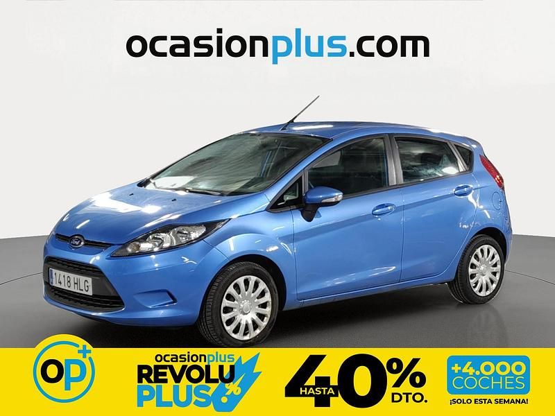 Usado Ford Fiesta Trend 82 CV (60 kW) 2012 Azul Utilitario