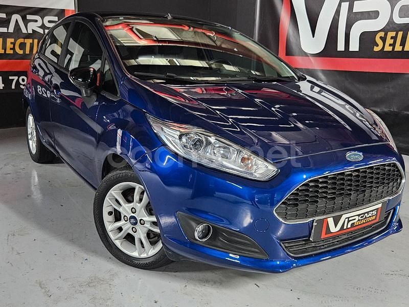 Azul Usado 2017 Ford Fiesta Trend Berlina | 8990 € (Super precio) - Imagen 1/4