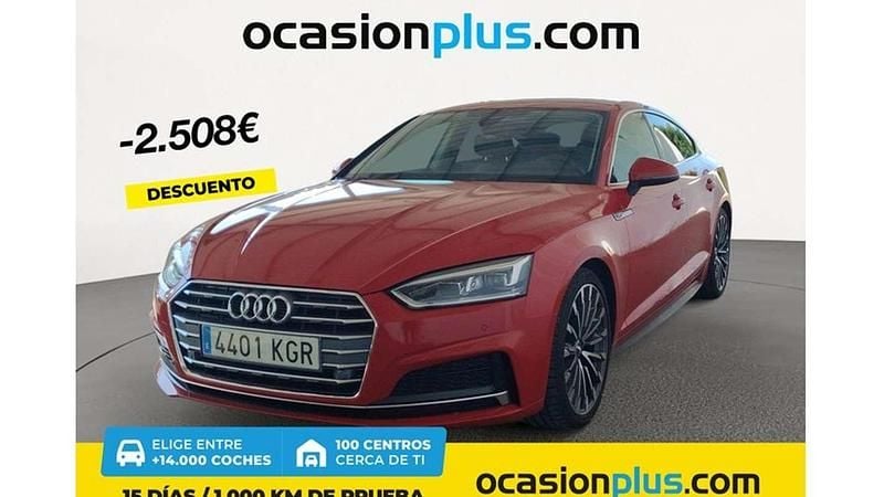 Rojo Usado 2018 Audi A5 Sportback Sport Berlina | 25.082 € (Buen precio) - Imagen 1/4