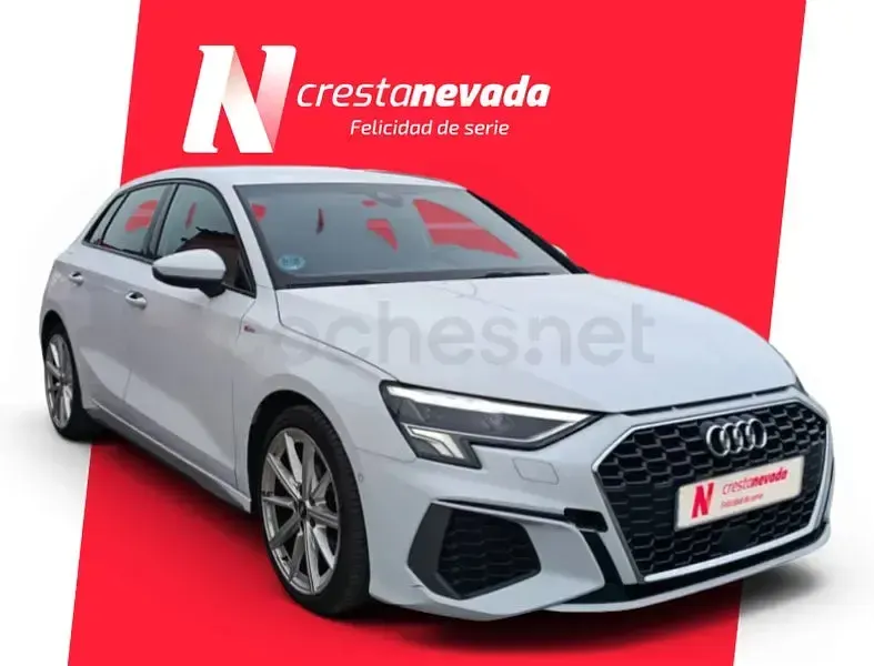 Usado Audi A3 S-Line 150 CV (110 kW) 2023 Blanco Berlina