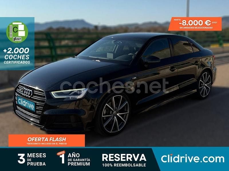 Negro Usado 2017 Audi A3 Premium Berlina | 22.790 € (Un poco caro) - Imagen 1/3