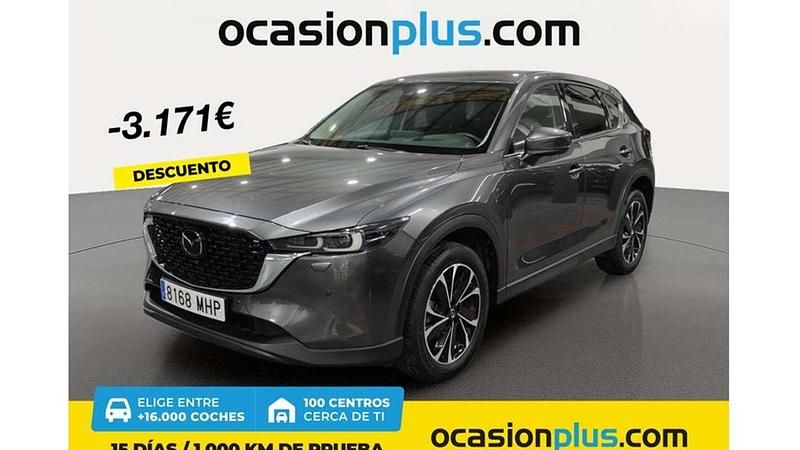Gris Usado 2023 Mazda CX-5 Exclusive-Line SUV | 29.264 € (Precio justo) - Imagen 1/4