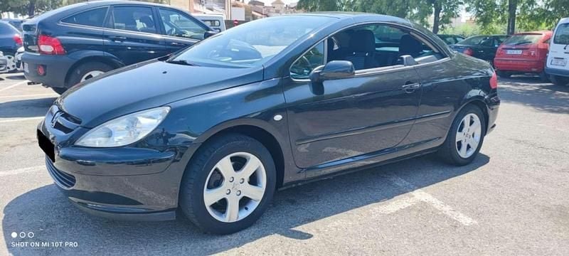 Negro Usado 2006 Peugeot 307 CC Descapotable | 4770 € (Precio justo) - Imagen 1/4