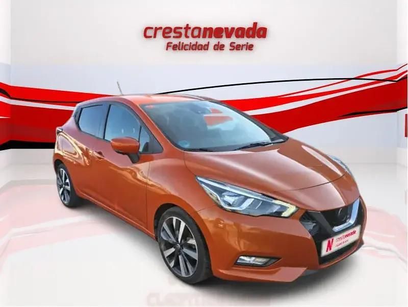 Usado Nissan Micra N-Connecta 90 CV (66 kW) 2017 Naranja Utilitario