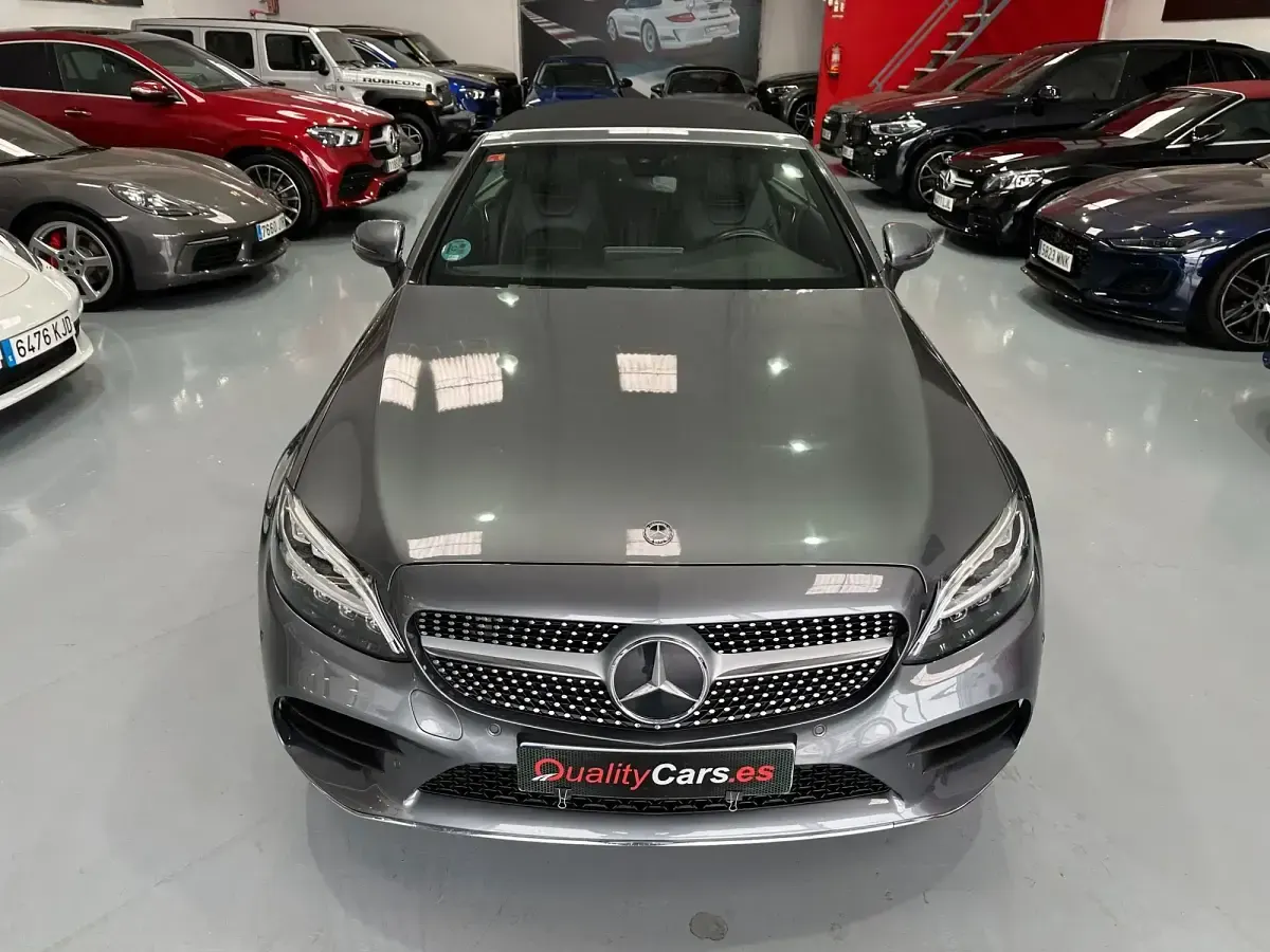 Usado Mercedes C220 194 CV (142 kW) 2019 Gris Descapotable