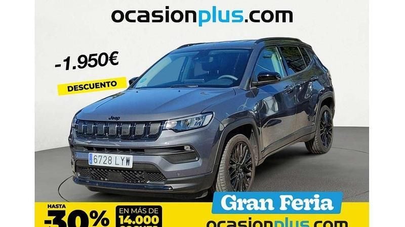 Gris Usado 2022 Jeep Compass Night Eagle SUV | 19.173 € (Precio justo) - Imagen 1/4