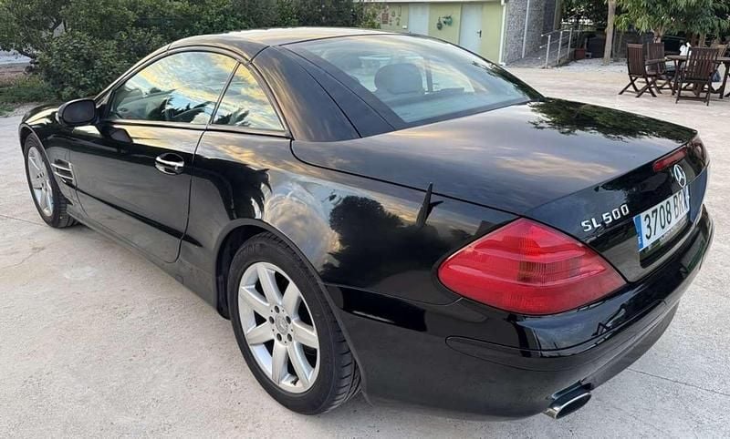 Usado Mercedes SL500 306 CV (225 kW) 2002 Negro Descapotable