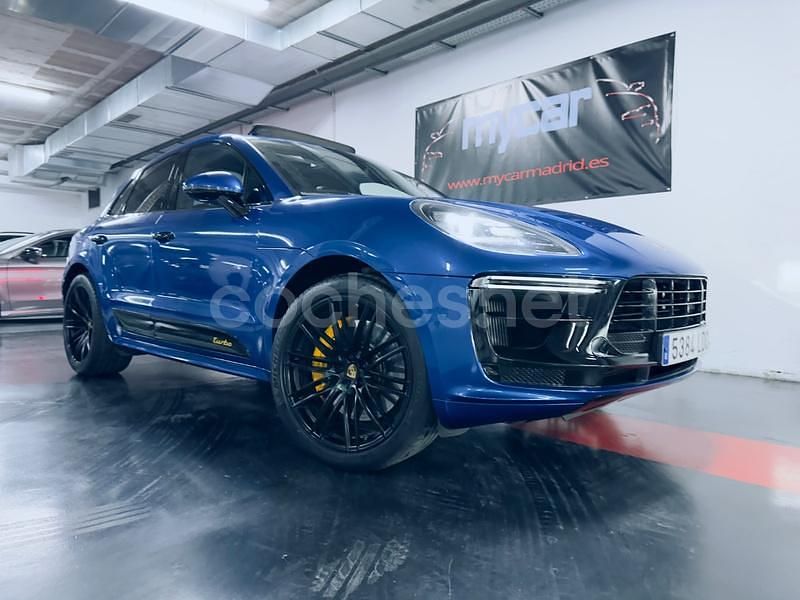 Azul Usado 2020 Porsche Macan Turbo SUV | 59.990 € (Buen precio) - Imagen 1/4
