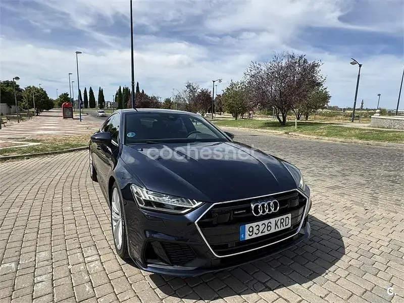 Usado Audi A7 Sportback S-Line 286 CV (210 kW) 2018 Azul Utilitario