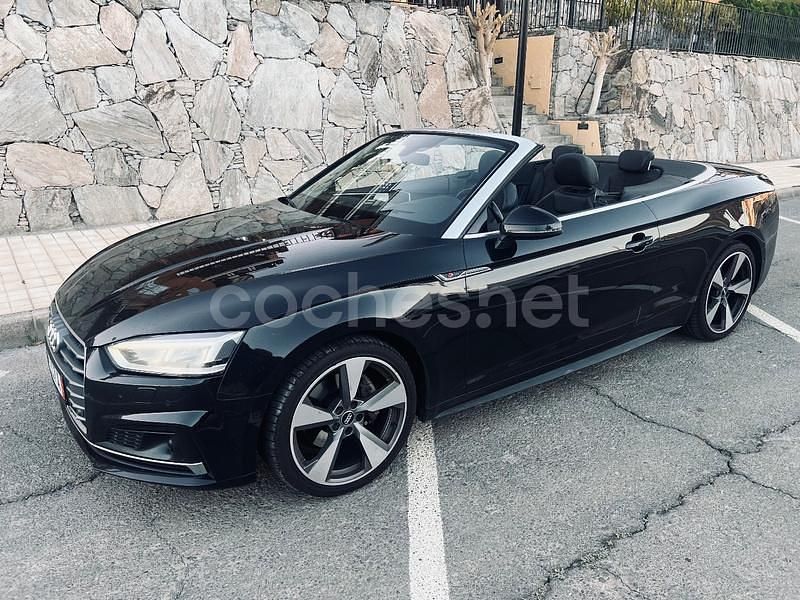 Negro Usado 2018 Audi A5 Cabriolet S-Line Descapotable | 29.900 € (Buen precio) - Imagen 1/4