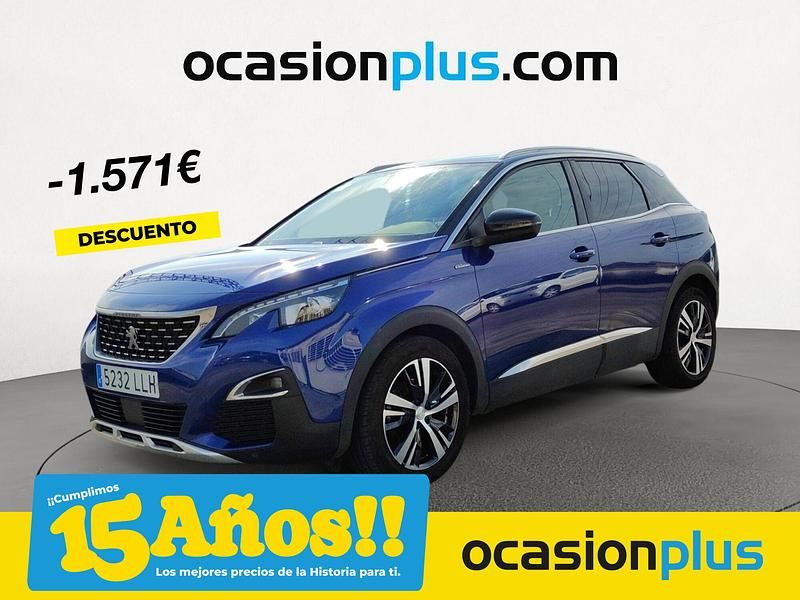 Azul Usado 2020 Peugeot 3008 GT-line SUV | 16.850 € (Precio justo) - Imagen 1/4