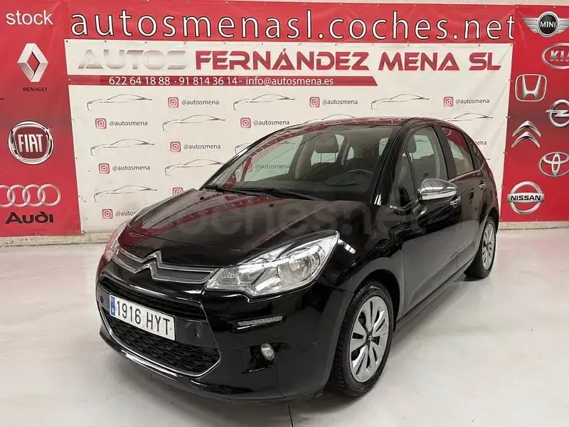 Usado Citroën C3 82 CV (60 kW) 2014 Negro Berlina