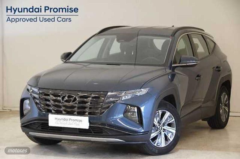 Azul Usado 2024 Hyundai Tucson SUV | 27.900 € (Un poco caro) - Imagen 1/4