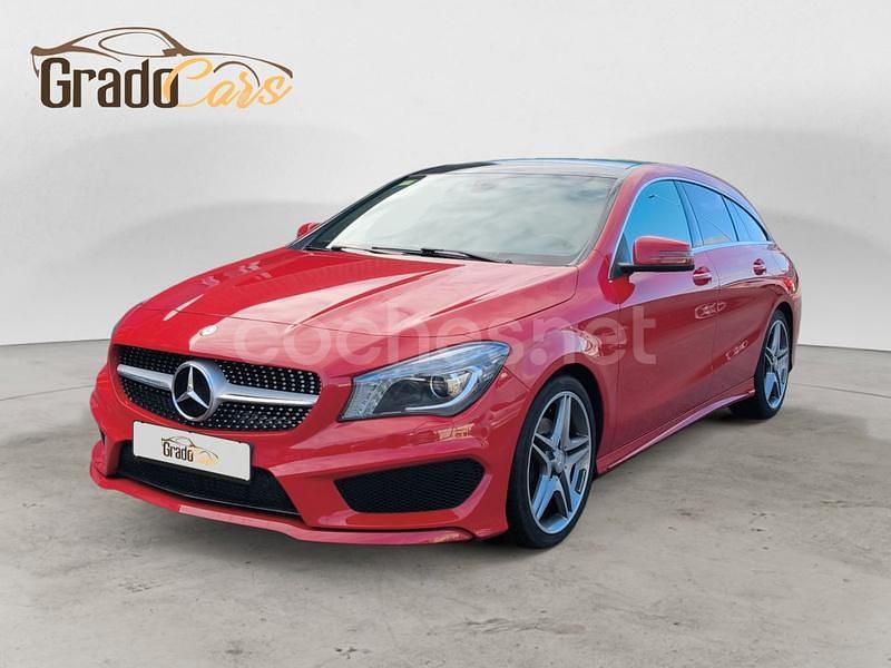 Rojo Usado 2015 Mercedes CLA200 Shooting Brake AMG line Familiar | 14.990 € (Precio justo) - Imagen 1/4
