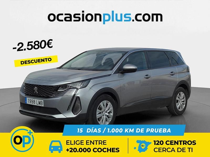 Usado Peugeot 5008 Active 130 CV (95 kW) 2020 Gris SUV