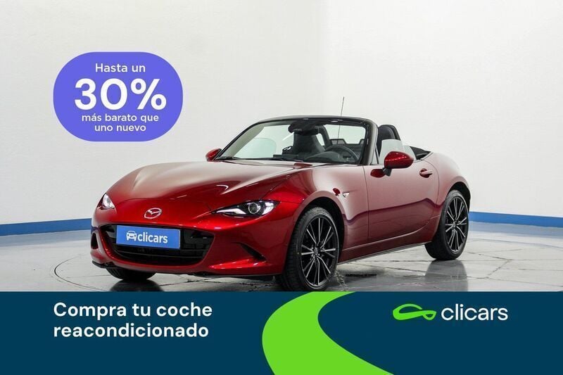 Rojo Nuevo 2025 Mazda MX5 Exclusive-Line Descapotable | 33.990 € (Buen precio) - Imagen 1/4
