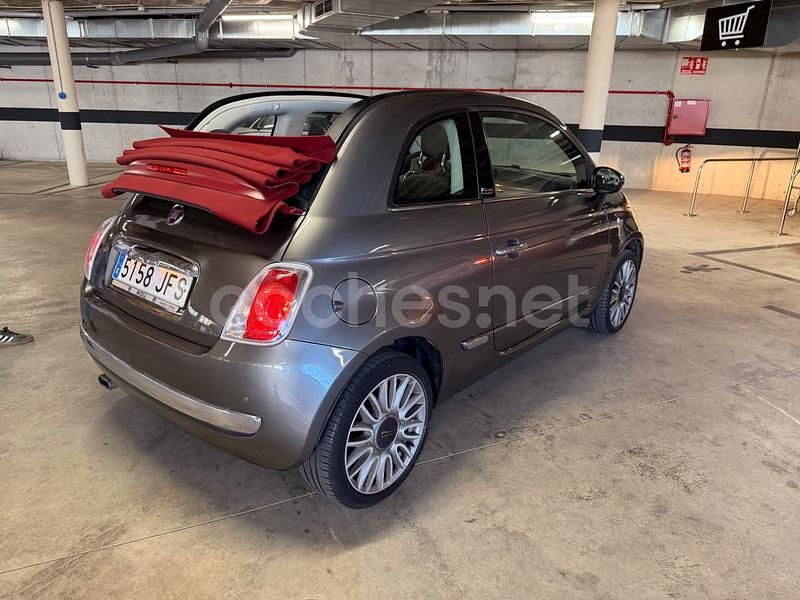 Usado Fiat 500C Lounge 69 CV (50 kW) 2015 Gris / plata Descapotable