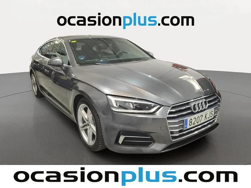 Usado Audi A5 S-Line 190 CV (139 kW) 2018 Gris Coupe
