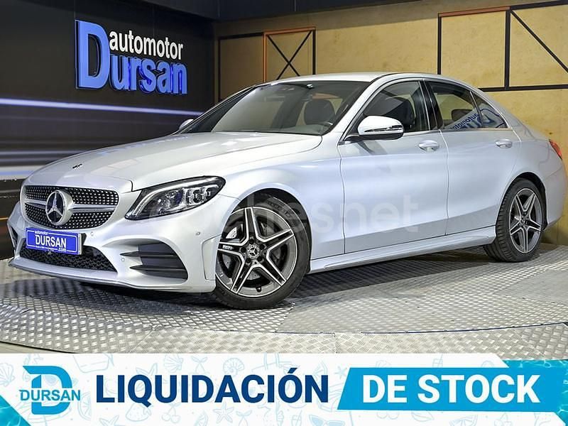 Gris / plata Usado 2019 Mercedes C200 AMG Berlina | 27.990 € (Un poco caro) - Imagen 1/4
