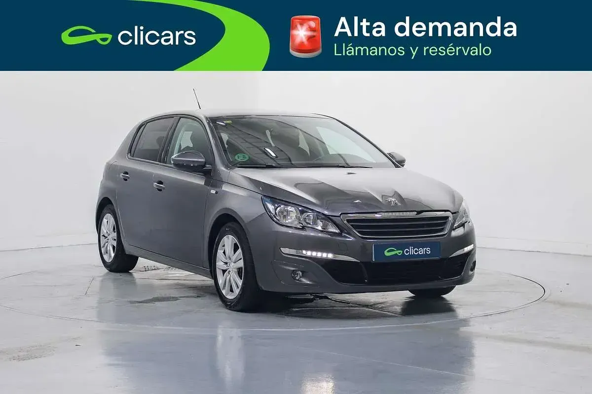 Usado Peugeot 308 Style 110 CV (80 kW) 2016 Gris Utilitario