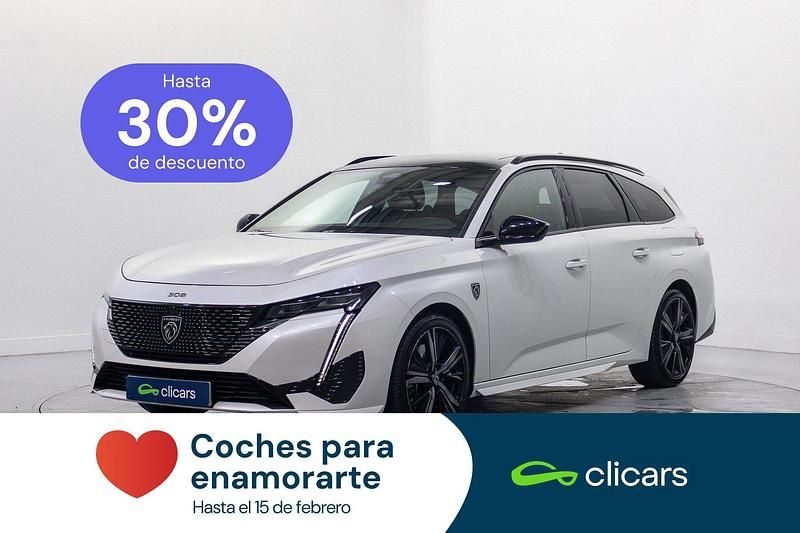Blanco Usado 2022 Peugeot 308 SW GT Familiar | 21.490 € (Precio justo) - Imagen 1/4