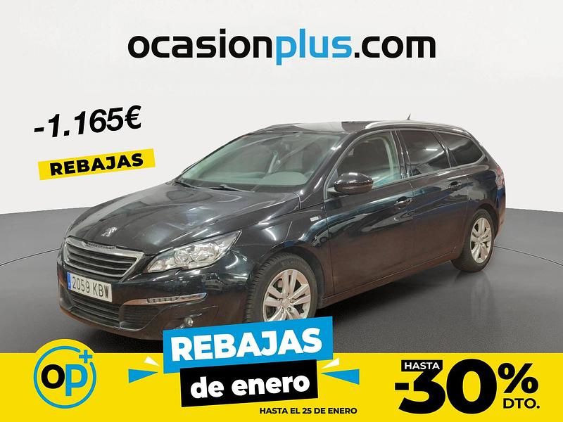Negro Usado 2017 Peugeot 308 Style Familiar | 8990 € (Precio justo) - Imagen 1/4