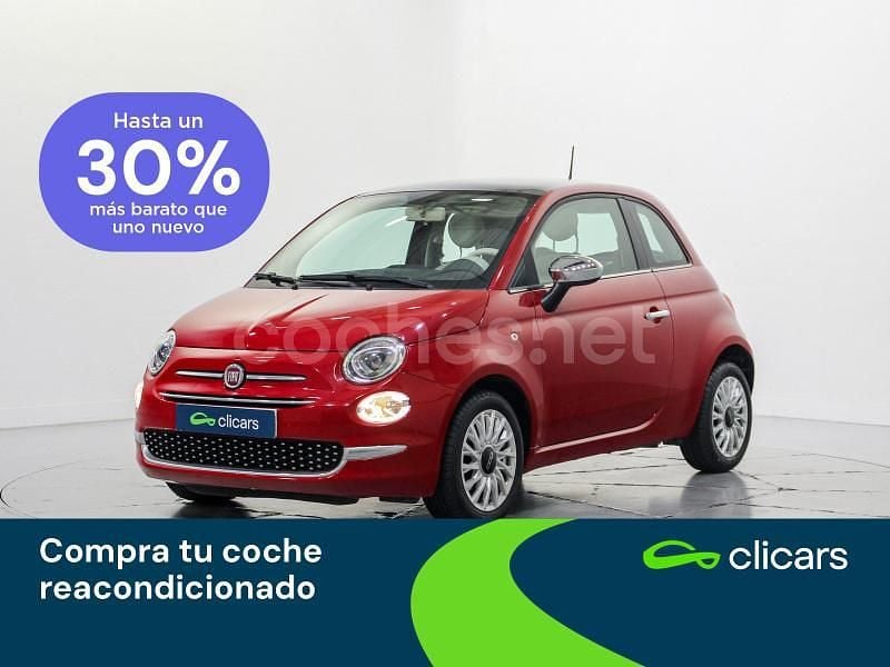 Rojo Usado 2020 Fiat 500 Lounge Berlina | 10.490 € (Precio justo) - Imagen 1/4