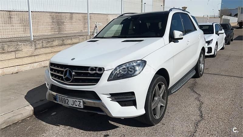 Blanco Usado 2015 Mercedes ML350 SUV | 17.750 € (Precio justo) - Imagen 1/4