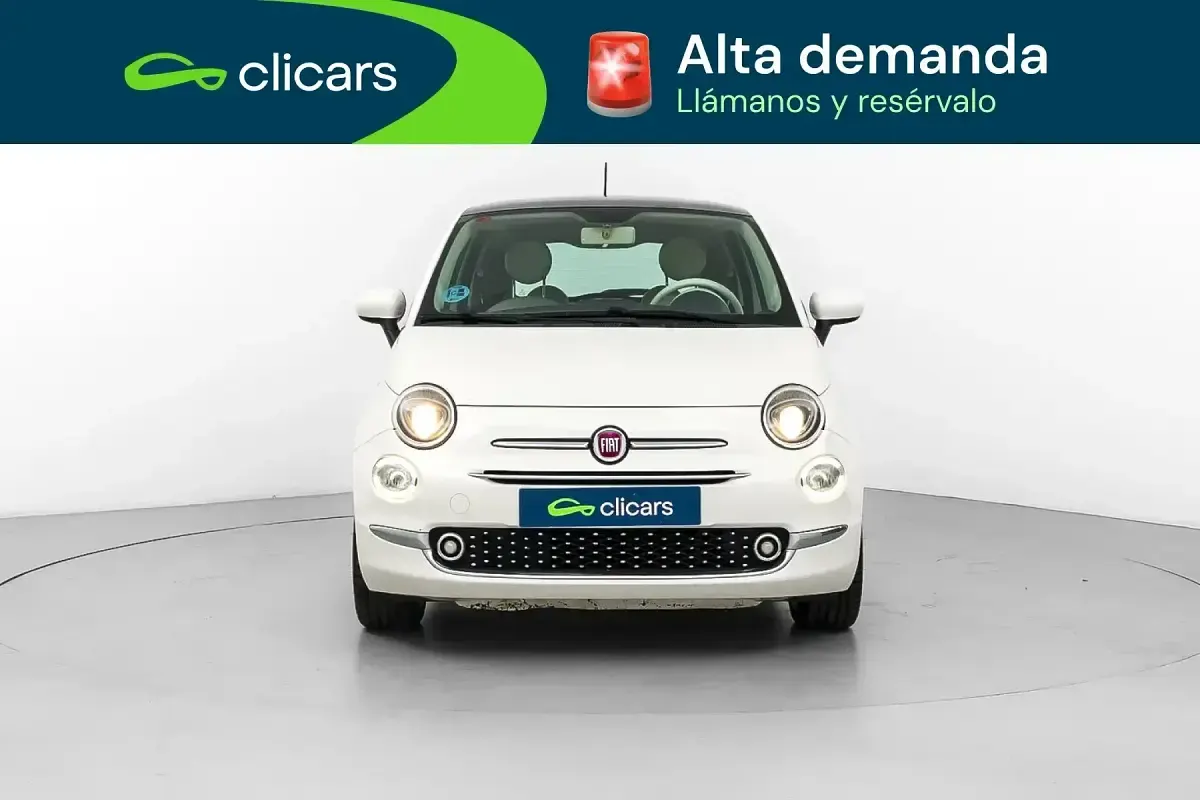 Usado Fiat 500 Lounge 69 CV (50 kW) 2017 Blanco Utilitario