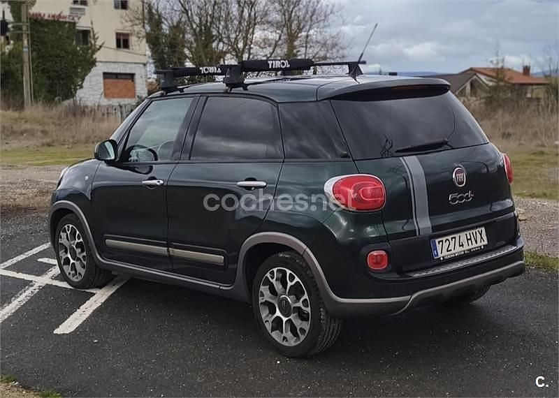 Usado Fiat 500L Trekking 105 CV (77 kW) 2014 Verde Monovolumen