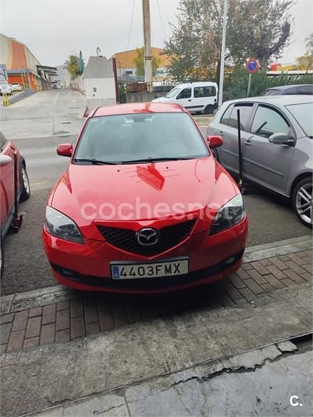 Rojo Usado 2007 Mazda 3 Active Berlina | 4500 € (Precio justo) - Imagen 1/4
