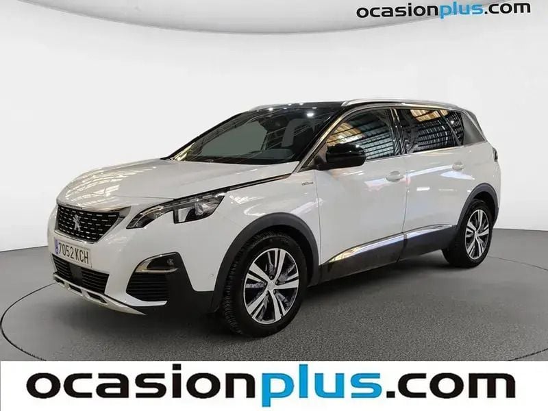 Blanco Usado 2017 Peugeot 5008 GT-line Monovolumen | 18.091 € (Precio justo) - Imagen 1/4