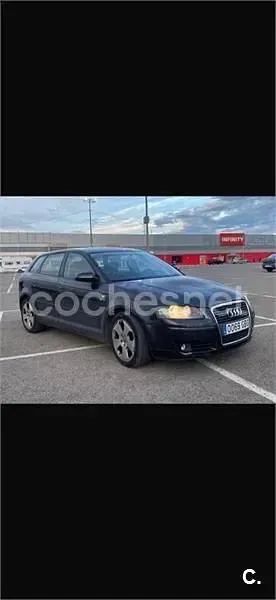 Usado Audi A3 Ambiente 140 CV (102 kW) 2008 Negro Utilitario