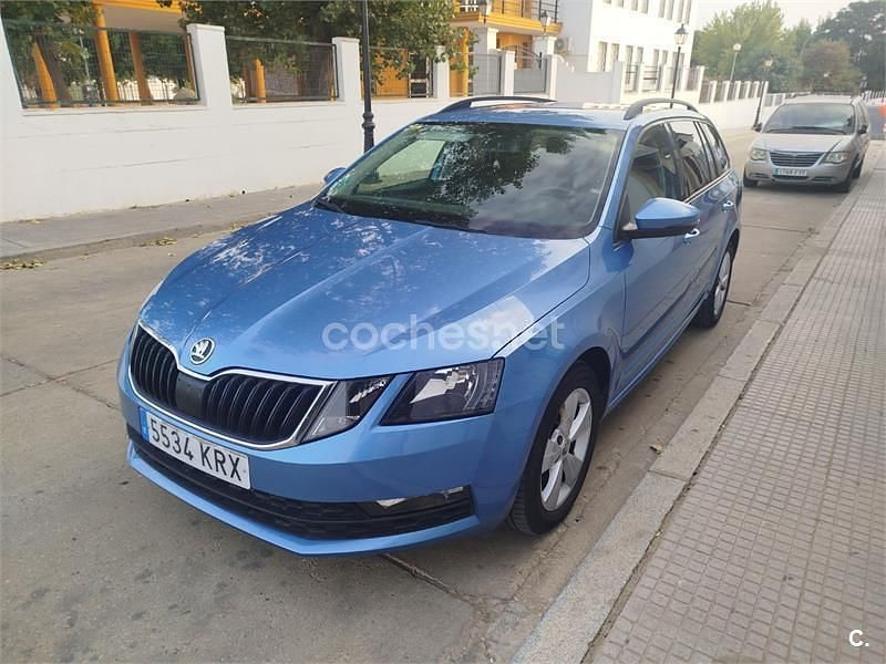 Brugt Skoda Octavia 115 HK (84 kW) 2018 Blå Stationcar