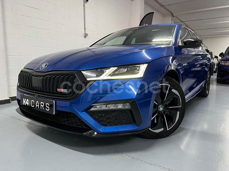 Usado Skoda Octavia RS 245 CV (180 kW) 2021 Azul Familiar