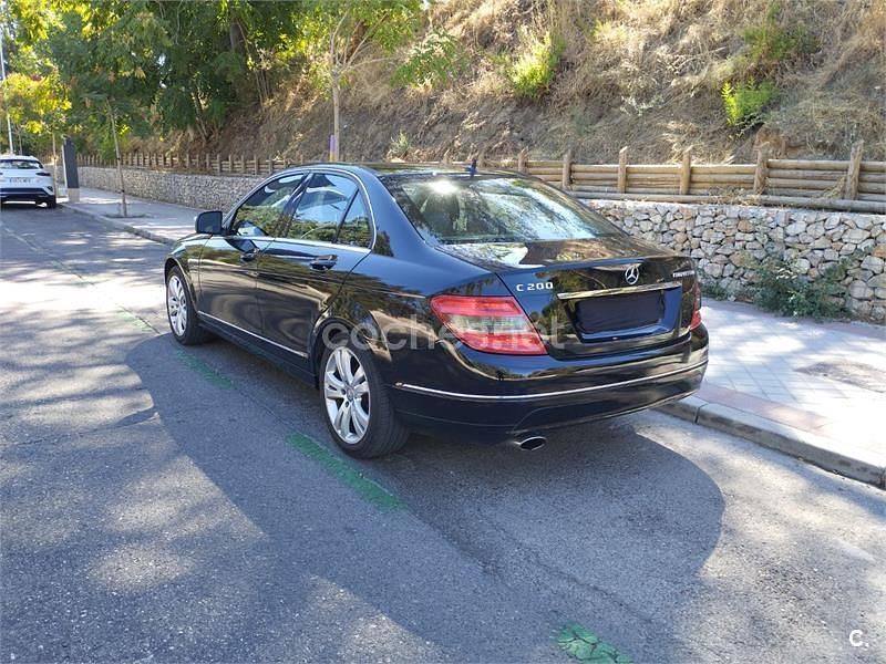 Usado Mercedes C200 Avantgarde 163 CV (119 kW) 2007 Negro Berlina