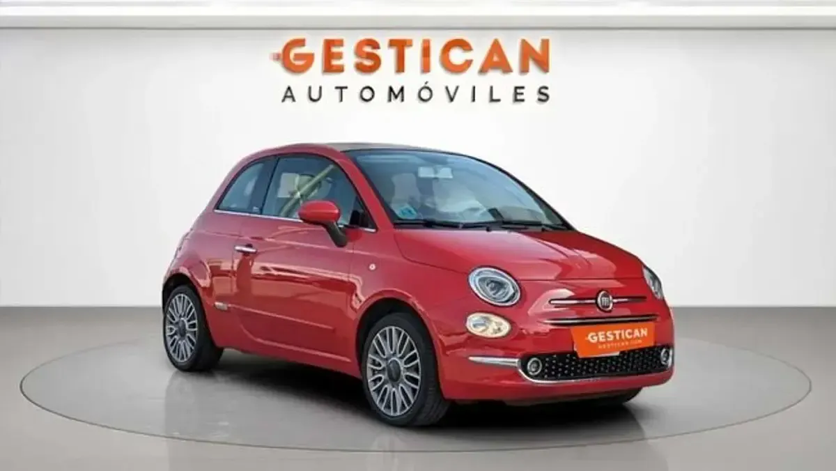 Usado Fiat 500C Lounge 69 CV (50 kW) 2017 Rojo Descapotable