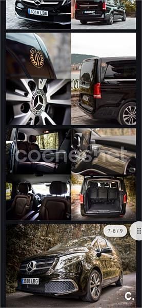 Usado Mercedes V250 Avantgarde 204 CV (150 kW) 2019 Negro Monovolumen