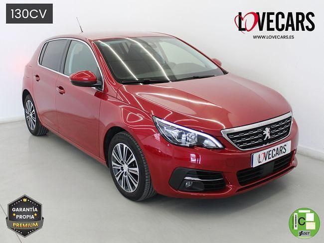 Usado Peugeot 308 Allure 130 CV (95 kW) 2021 Rojo Berlina