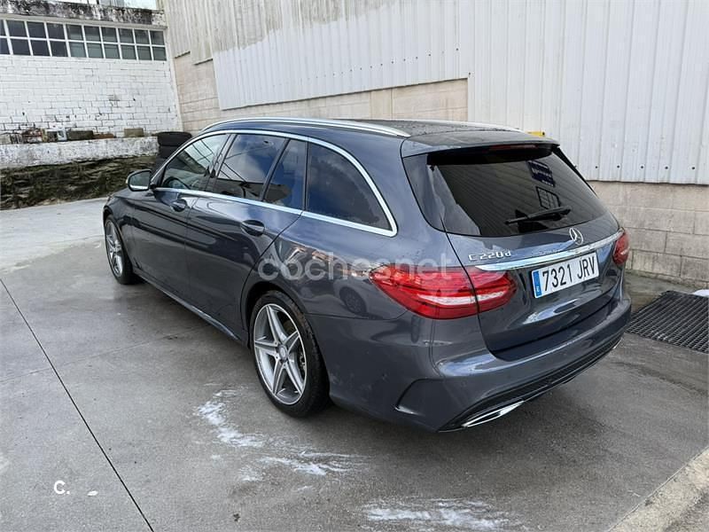 Usado Mercedes C220 AMG line 170 CV (125 kW) 2016 Gris / plata Familiar