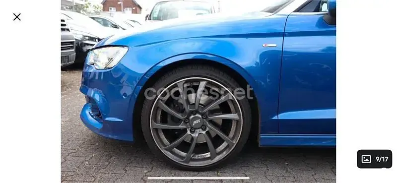 Usado Audi A3 Cabriolet S-Line 184 CV (135 kW) 2016 Azul Descapotable