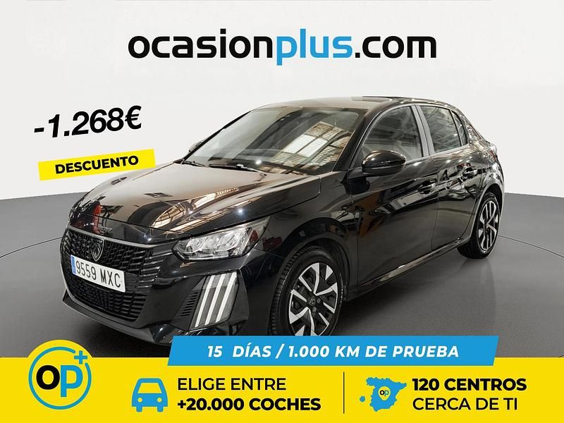 Usado Peugeot 208 Style 100 CV (73 kW) 2024 Negro Utilitario