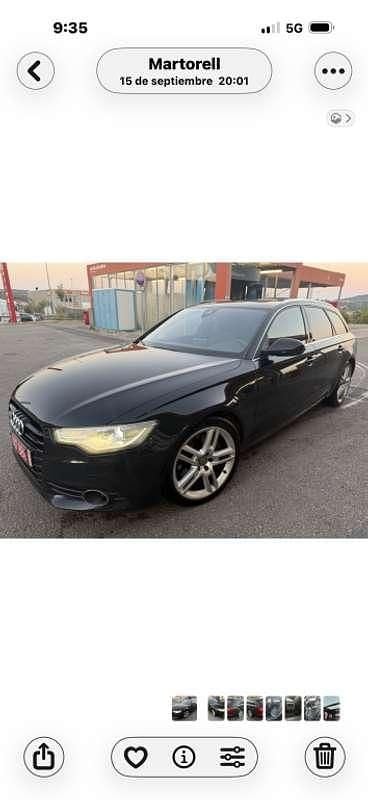 Usado Audi A6 S-Line 245 CV (180 kW) 2014 Negro Familiar