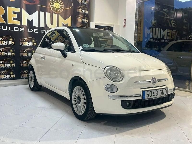 Usado Fiat 500 Sport 75 CV (55 kW) 2009 Blanco Descapotable