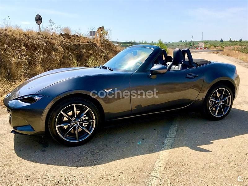 Gris / plata Usado 2017 Mazda MX5 Luxury Descapotable | 21.500 € (Buen precio) - Imagen 1/4