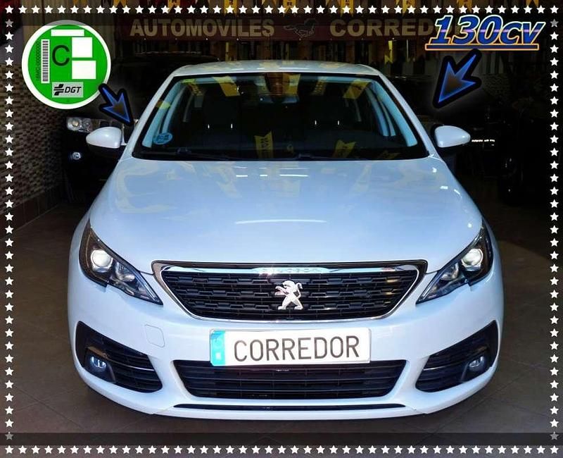 Usado Peugeot 308 Active 131 CV (96 kW) 2018 Blanco Utilitario